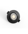 Spot encastrable 7W Ø8,3cm DimToWarm+CCT dimmable RA96 - Trou: Ø6,8 cm, Noir