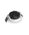 Spot encastrable 7W RA96, DimToWarm+CCT, Dimmable - Trou: Ø6,8 cm, Dim: Ø8,3 cm, Bord blanc