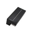 Applique murale solaire CCT - IP54, 3 couleurs de lumière, noir, carrée, capteur crépusculaire