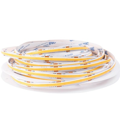 Ruban LED COB 10m 12,5W/m sans points RA95 - 24V DC, IP20, 480 LED/m, 5 ans de garantie