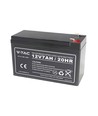Batterie au plomb 12V / 7Ah - 151x65x100mm, ABS, batterie rechargeable VRLA