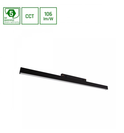 SHIFT CCT- Line M Luminaire Linéaire 17W - 602x23x42mm, 100°, Noir, Commutateur CCT