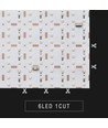 Panneau LED pliable 25x25 17,5W RGB+CW RA95 - 24V DC, IP20