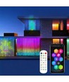 Rideau lumineux RGBIC 2x2 mètres - Motifs et texte programmables