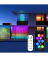 Rideau lumineux RGBIC 2x2 mètres - Motifs et texte programmables