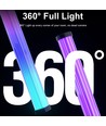 Lot de 2 lampes de table RGBIC - 43 cm, effet lumineux 360°