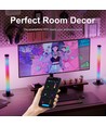 Lot de 2 lampes de table RGBIC - 33 cm, effet lumineux 360°