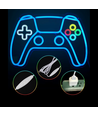 Controller néon enseigne gamepad, lumière LED - Grand modèle 39x27 cm, parfait pour salle de jeu