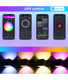 LEDlife RGB+CCT CUBIC 6W applique murale - Tuya Smart, noir, carré, haut/bas, réglable, intérieur / extérieur, IP65