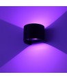 Applique murale 6W - IP65, Ronde, RGB + CCT Tuya, Noir, Haut/bas, Ajustable, Intérieur / extérieur, Source lumineuse incluse