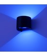Applique murale 6W - IP65, Ronde, RGB + CCT Tuya, Noir, Haut/bas, Ajustable, Intérieur / extérieur, Source lumineuse incluse