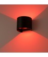 Applique murale 6W - IP65, Ronde, RGB + CCT Tuya, Noir, Haut/bas, Ajustable, Intérieur / extérieur, Source lumineuse incluse