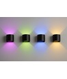 Applique murale 6W - IP65, Ronde, RGB + CCT Tuya, Noir, Haut/bas, Ajustable, Intérieur / extérieur, Source lumineuse incluse