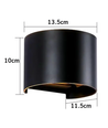 Applique murale 6W - IP65, Ronde, RGB + CCT Tuya, Noir, Haut/bas, Ajustable, Intérieur / extérieur, Source lumineuse incluse