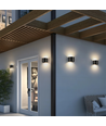 Applique murale 6W - IP65, Ronde, RGB + CCT Tuya, Noir, Haut/bas, Ajustable, Intérieur / extérieur, Source lumineuse incluse