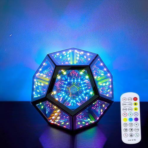 Miroir infini - RGBW, 9W, USB, télécommande