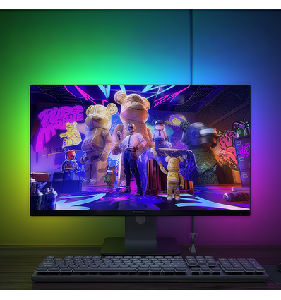 Ruban LED PC Sync pour écran 27" 4 côtés - RGBIC, USB, 60 LED/m