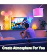 Lot de 6 Appliques Murales Hexagonales RGBIC - Lampe Murale, RGBIC