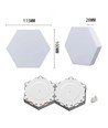 Lot de 10 Appliques Murales Hexagonales RGBIC