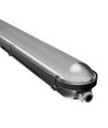Réglette LED 120cm 40W Gigant Pro - Câblage traversant, 150lm/W, Wattage réglable, IP66, IK10, Noir