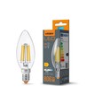 E14 6W LED flamme - Filament, 806lm, 3000K, 360 degrés, flicker free, remplace 60W