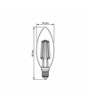 E14 6W LED flamme - Filament, 806lm, 3000K, 360 degrés, flicker free, remplace 60W