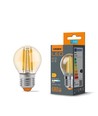 E27 6W LED filament sphérique - G45, 2200K, Verre ambré, 360 degrés, 750lm
