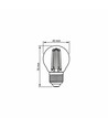 Ampoule LED filament E27 6W - G45, 806lm, 3000K, 360 degrés