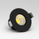 Spot de meuble encastrable 2W Ø3,8cm Focu38 RA92 - 12V DC, Perçage : Ø3,5 cm, Dimensions : Ø3,8 cm, Noir