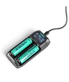 Chargeur de batterie universel USB-C - écran LCD, 2 canaux, pour Li-ion/Ni-MH/LiFePO4, 5V/2A