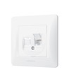 Prise informatique simple BINERA CAT6 - Blanc, RJ45, encastrable, IP20