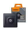 Prise TV Videx BINERA - Noir graphite, IP20, 5-862 MHz, 75 Ω