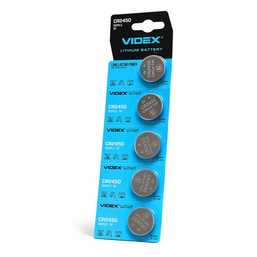 5 pcs. CR2450 - Pile Lithium