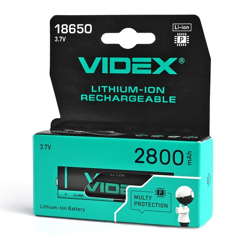 Batterie Lithium-ion rechargeable - 18650-P 2800mAh, avec protection thermique