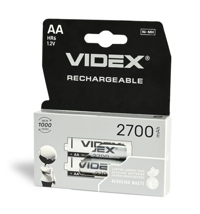 2 pcs. Piles rechargeables AA Ni-MH