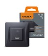 Prise USB-A + Type-C chargeur rapide 20W - Noir graphite, 2.4A, IP20 intérieur