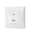 Prise Binera avec USB-A + USB-C PD20W - Blanc, encastrable, 16A, IP20