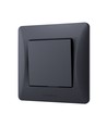Interrupteur à 1 canal - 86x86mm, IP20, noir
