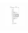 Interrupteur 2 canaux - va-et-vient, 86x86mm, blanc