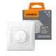 LED variateur rotatif pour boîte européenne - Max 200W, blanc