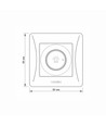 600W variateur LED pour boîte européenne - 15-600W, blanc