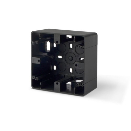 BINERA Boîtier saillie 1 module pour prise/interrupteur - 86x86x45 mm, IP20, noir graphite