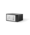 BINERA Boîtier saillie 1 module pour prise/interrupteur - 86x86x45 mm, IP20, noir graphite