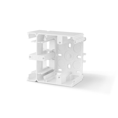 BINERA Boîtier saillie pour prise/interrupteur - Blanc, IP20, 93x86x45mm, montage en saillie