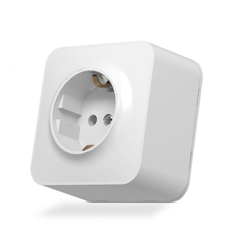Prise Schuko - montage en surface, simple, IP20, blanc