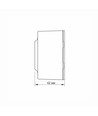 Prise Schuko - montage en surface, simple, IP20, blanc