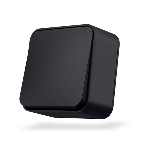 Interrupteur en saillie 1 canal - 68x68mm, IP20, noir
