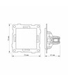 Binera obturateur pour cadre - Blanc, encastrable, plastique ignifuge
