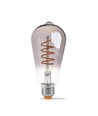 Ampoule LED E27 4W ST64 filament - Verre graphite, 1800K-2100K, dimmable, flicker free