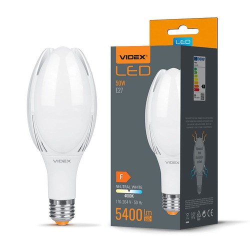 Ampoule LED E27 50W - 5400lm, A108, 4000K, 330 degrés, ampoule industrielle